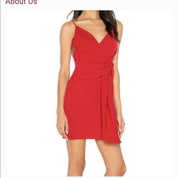 Superdown | About Us Revolve Naomi Red Mini Dress - Picture 4 of 11